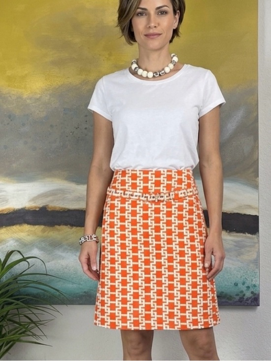 Tommy Hilfiger Dresses & Skirts - VINTAGE 🔥Tommy Hilfiger🔥 Abstract Belted Skirt Size 6